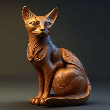 3D model Sokoke cat (STL)